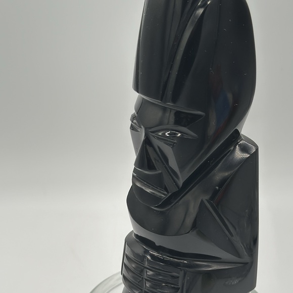Obsidian Native Statue from Mexico. 7 1/2” tall - Picture 6 of 6